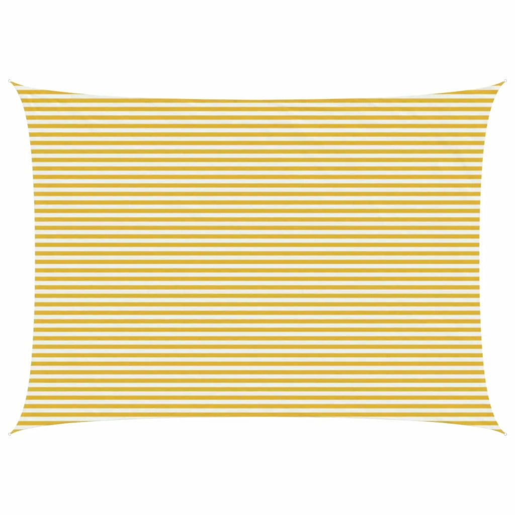 Telo Ombra Giallo e Bianco 5 x 6 m HDPE 42032838