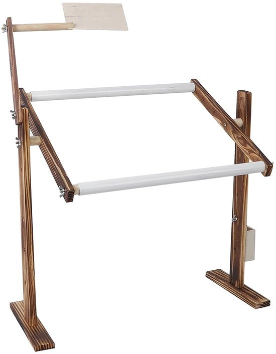 Supporto per telaio da cucito in legno - Rotta di 360 gradi - Installazione facile - Utilizzo flessibile