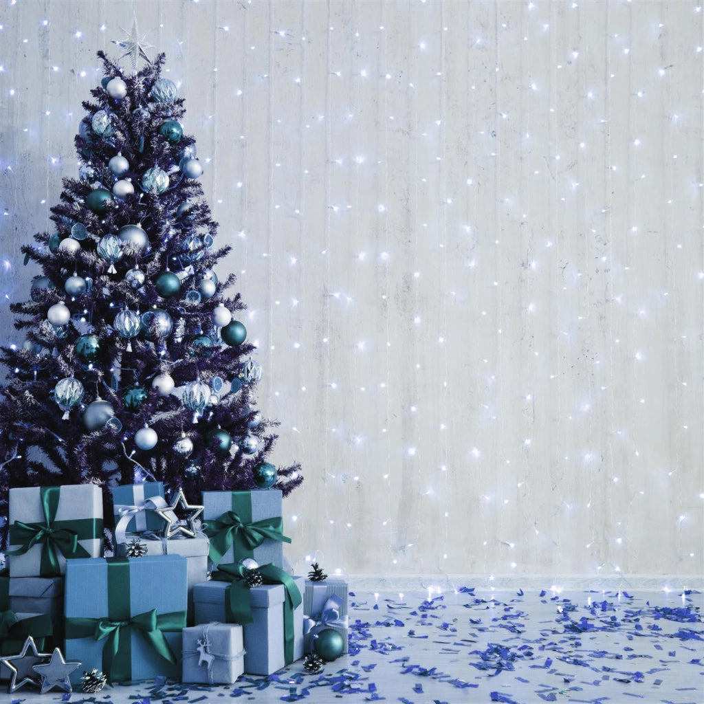 HIGH-TECH LUCI DI NATALE 500 LED BIANCO FREDDO DA INTERNO E ESTERNO 26,5 METRI