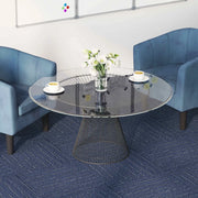 Piastrella per Tappeto Strisce Blu 50 x 50 cm 36 pcs 42032479