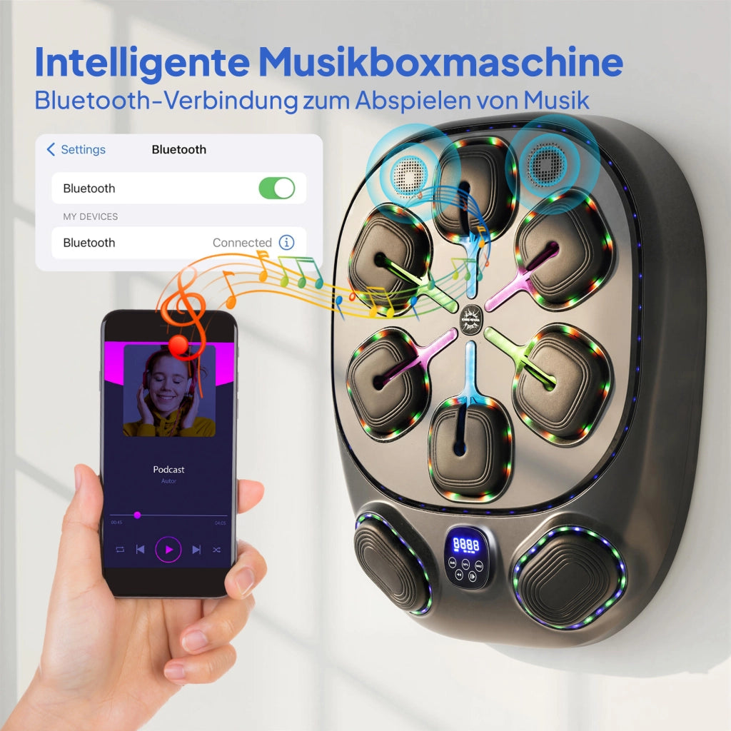 Macchina da Boxe Musicale ¨C Xylo ¨C LED Bluetooth 9 Velocit¨¤