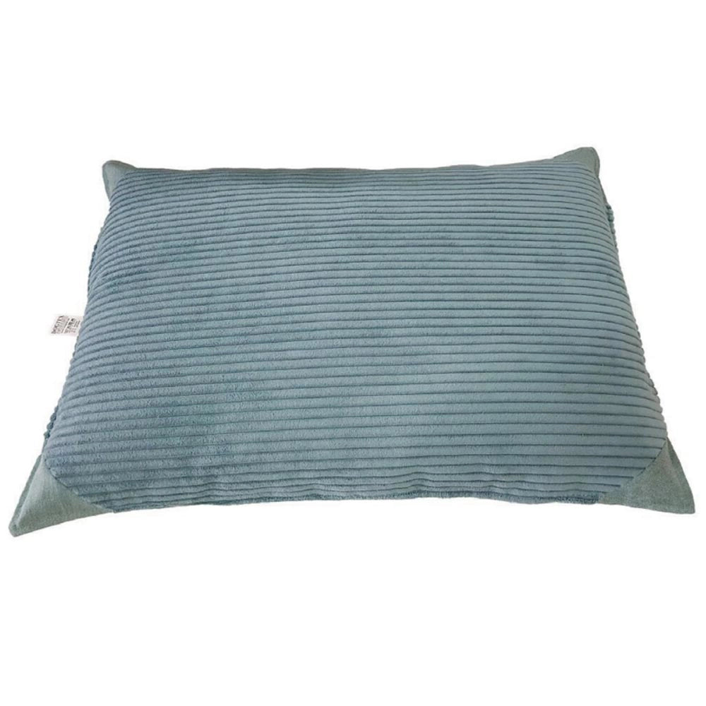 Cuscino sfoderabile per cani elegance velluto azzurro 70 cm