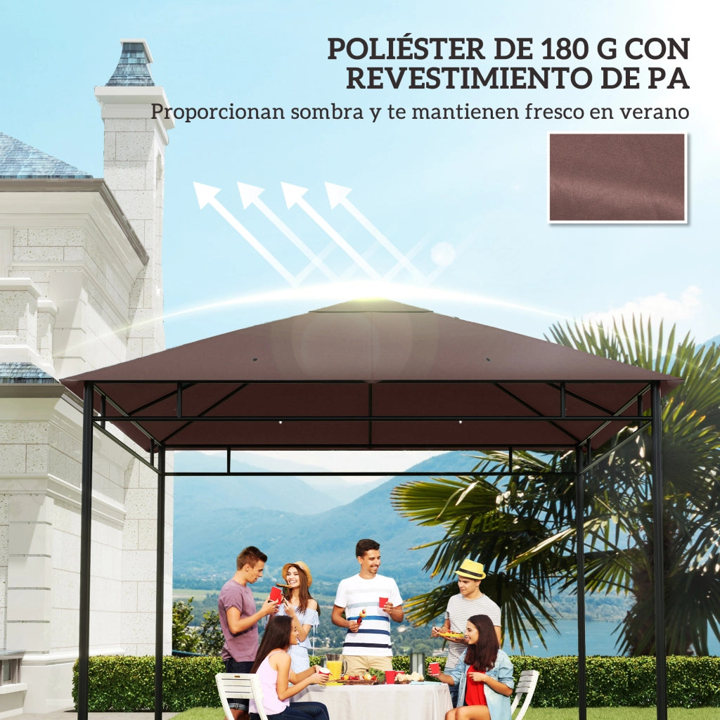 Copertura per gazebo ¨C Minimal ¨C 300x300 cm marrone