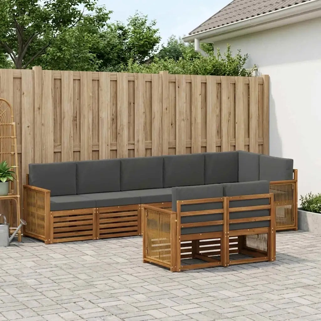 Set divani Legno di Acacia Massello 3384508