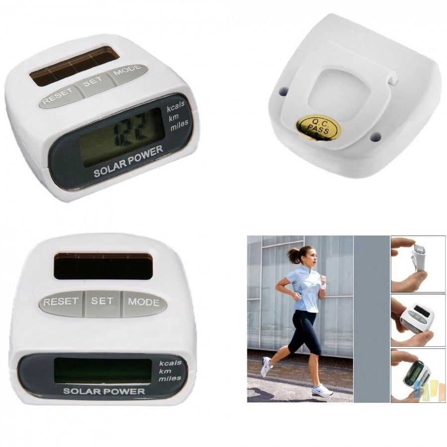 CONTAPASSI DIGITALE AD ENERGIA SOLARE PER SPORT Workout RUNNING CONTA CALORIE