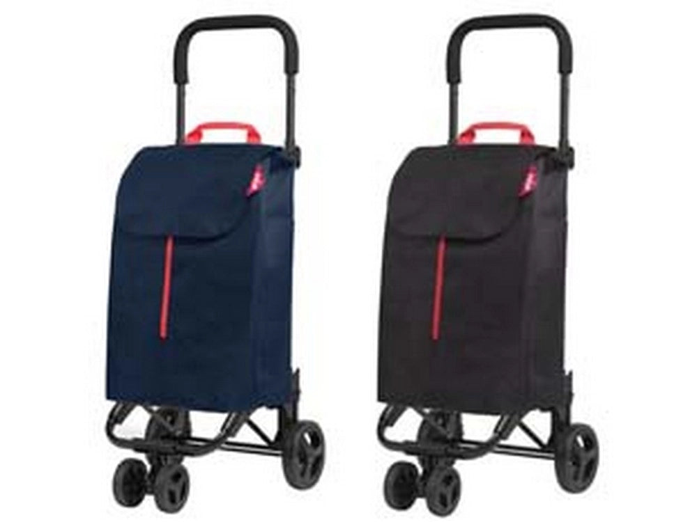 1pz carrello spesa 50 litri "twin" 4 ruote - blu cod:ferx.fer337250