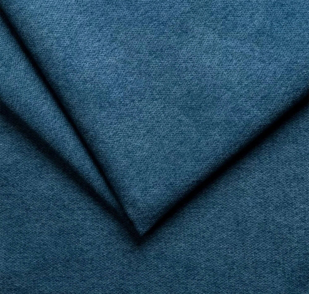Tolle, Divano Letto con Penisola Sfoderabile Made in Italy, 285x160 cm blu
