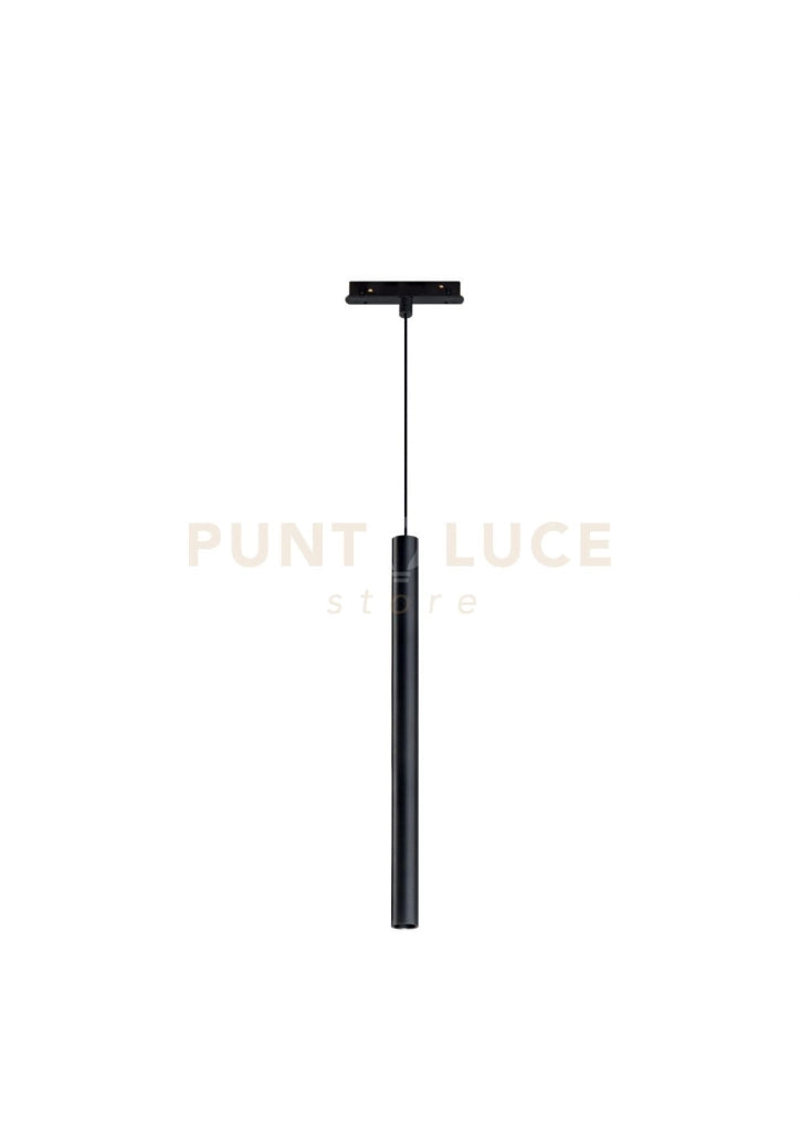 SOSPENSIONE TUBO/GRANDE PER BINARIO MAGNETICO NERO LED 3000K 468LM 6W
