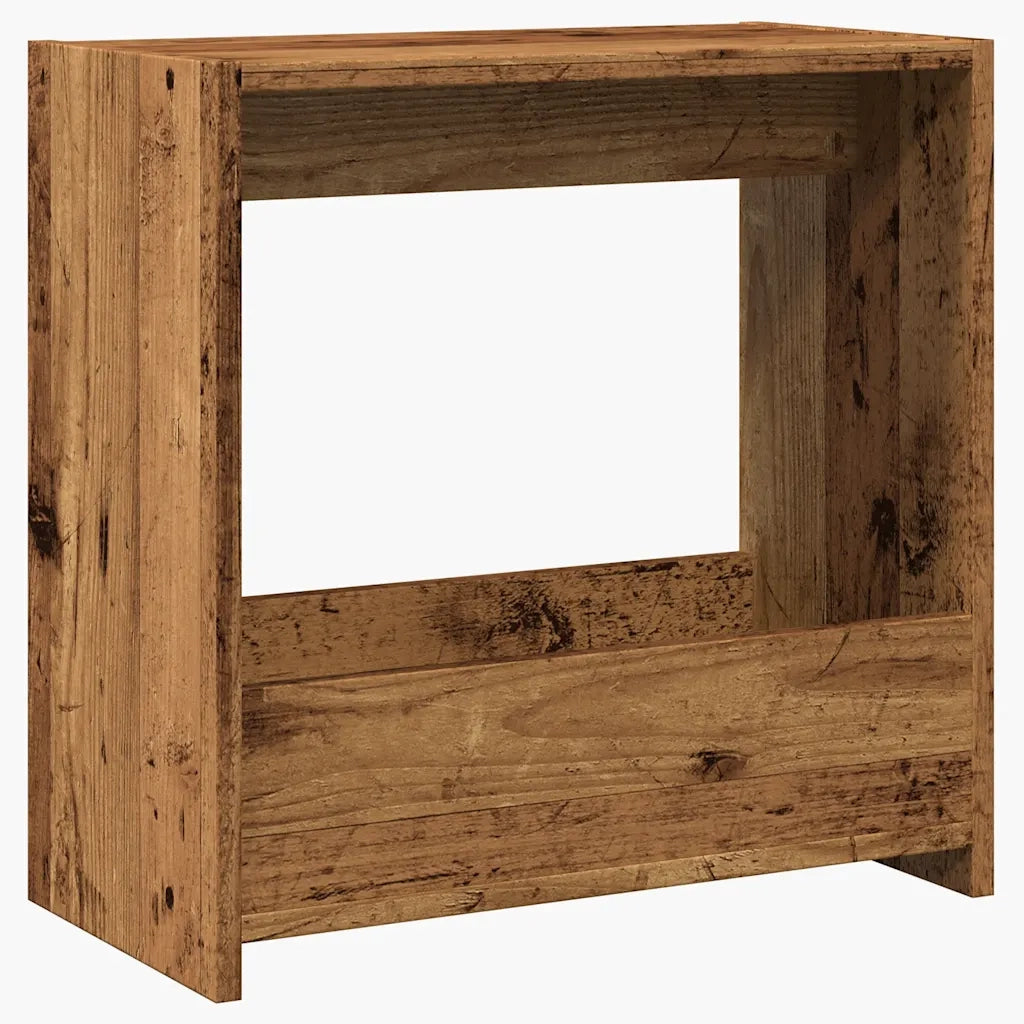 Tavolino-Tavolino da soggiorno-Tavolo Legno Vecchio 50x26x50 cm in Legno Multistrato