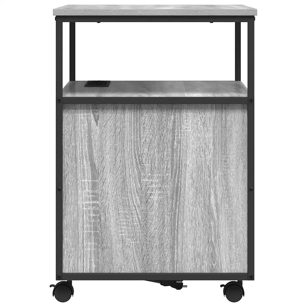Cabina con Stazione di Ricarica Grigio Sonoma 61 x 46 x 67 cm 859833