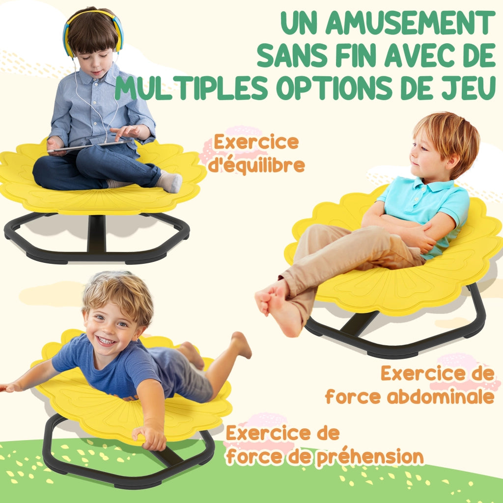 Sedia girevole per bambini ¨C Minimal ¨C gialla