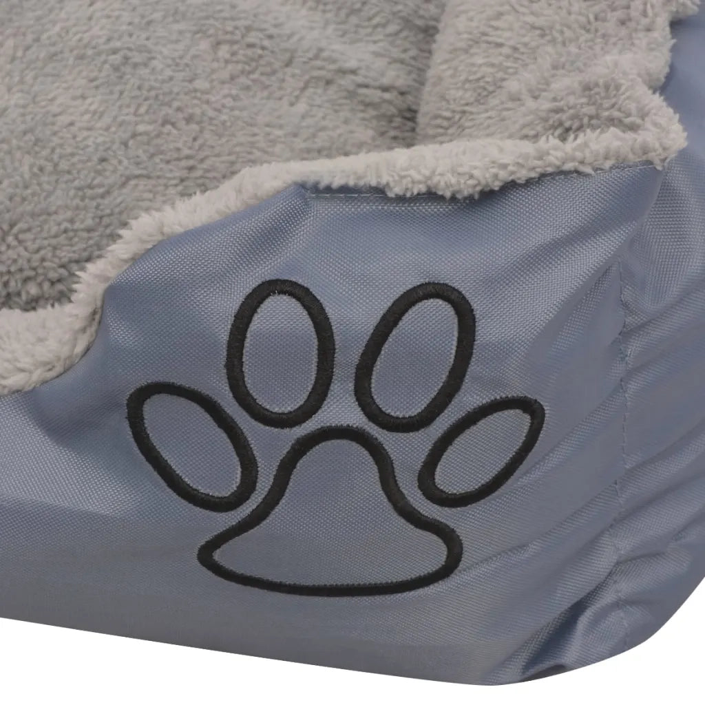 Cuccia per Cani con Cuscino Imbottito Taglia XXL Grigio 170417