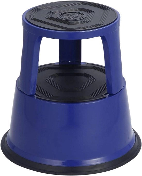 Scaffale di carico - robusto con scala - 1 pezzo - blu - metallo