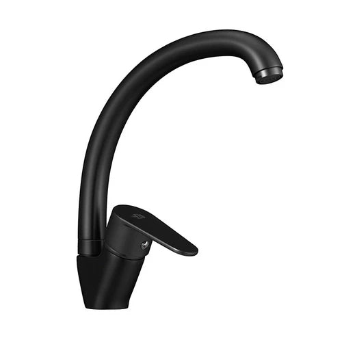 Miscelatore monocomando lavello DH nero opaco canna alta