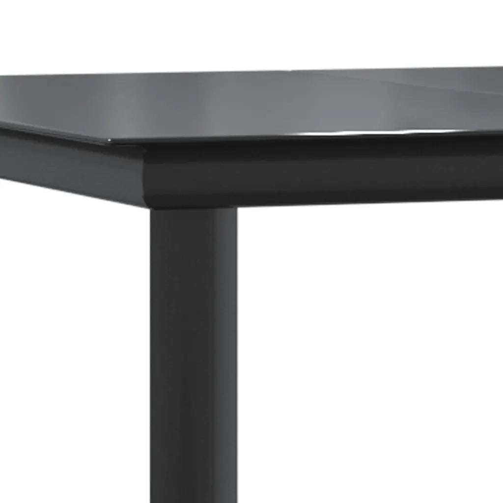 Set da Pranzo da Giardino 9 pz con Cuscini Polyrattan Vetro 3334575
