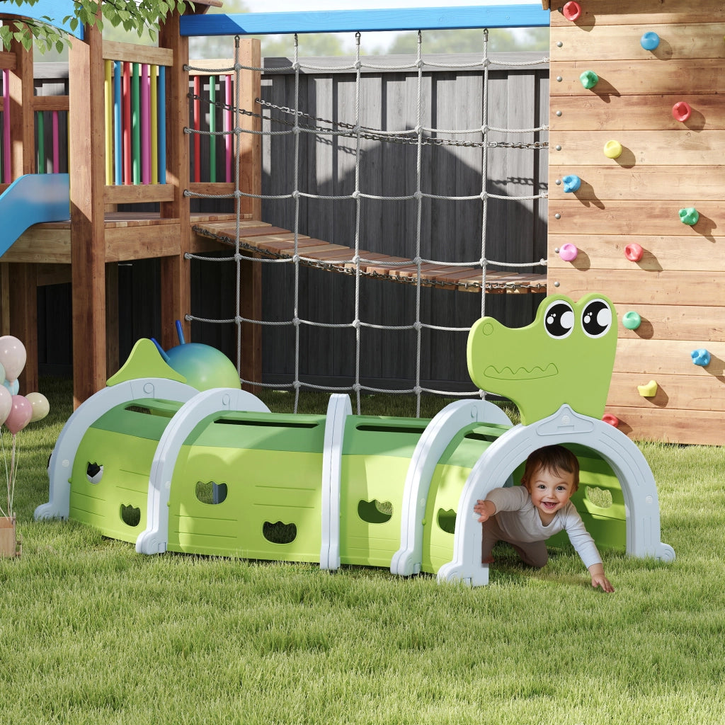 Tunnel da gioco per bambini ¨C zephmum ¨C Verde 194x88x92 cm