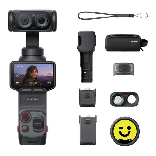 Action cam insta360 935535 luna ultra pack content creator black