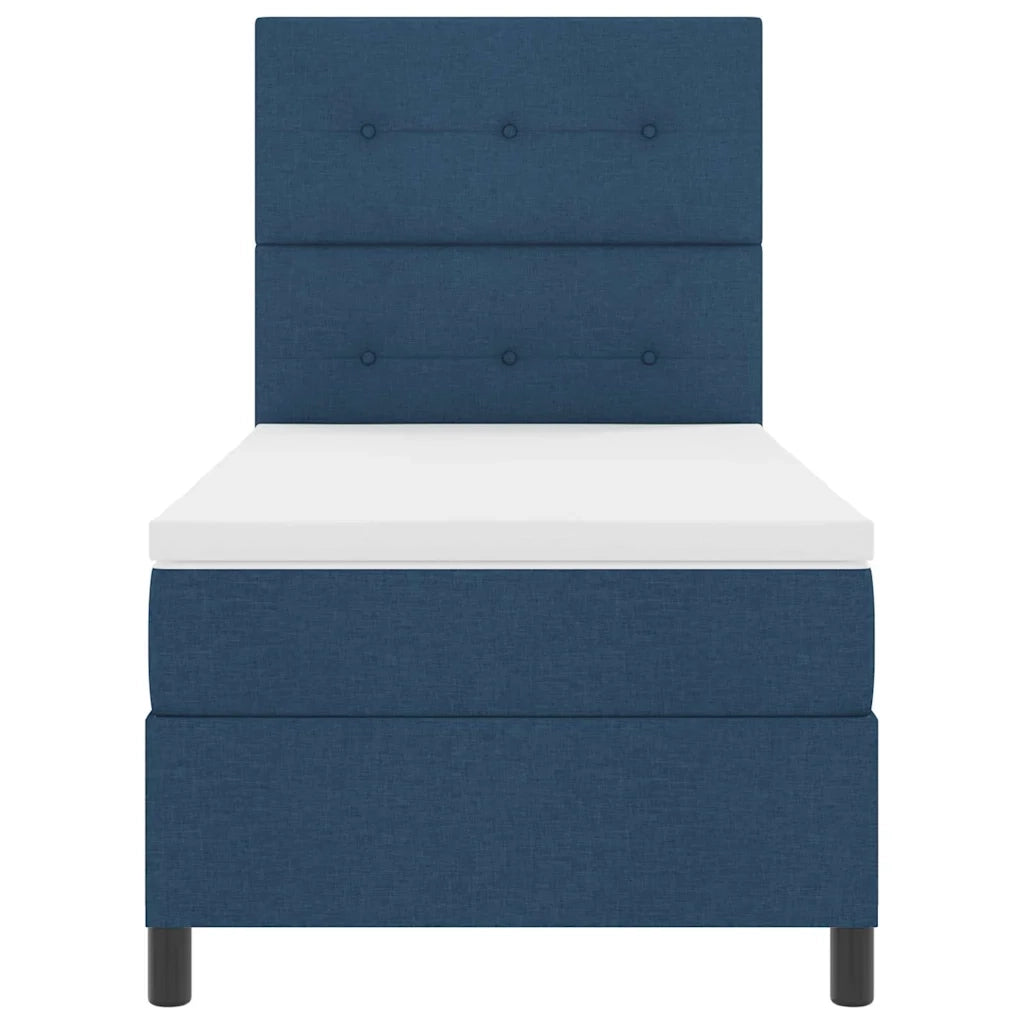 Letto a molle con materasso Blu 80 x 200 cm Tessuto 3339349