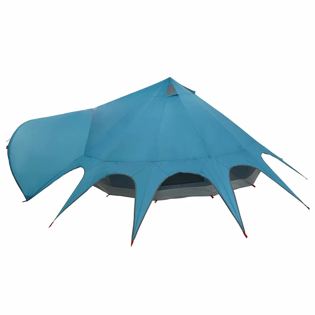 Tenda Teepee per 7 Persone Blu e Grigio 600 x 600 x 347 cm 42004015