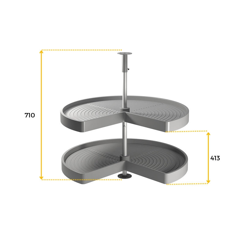 Tappeto antiscivolo per cassetti, effetto tessuto, lunghezza 20m x 480mm, Tecnoplastica, Bianca