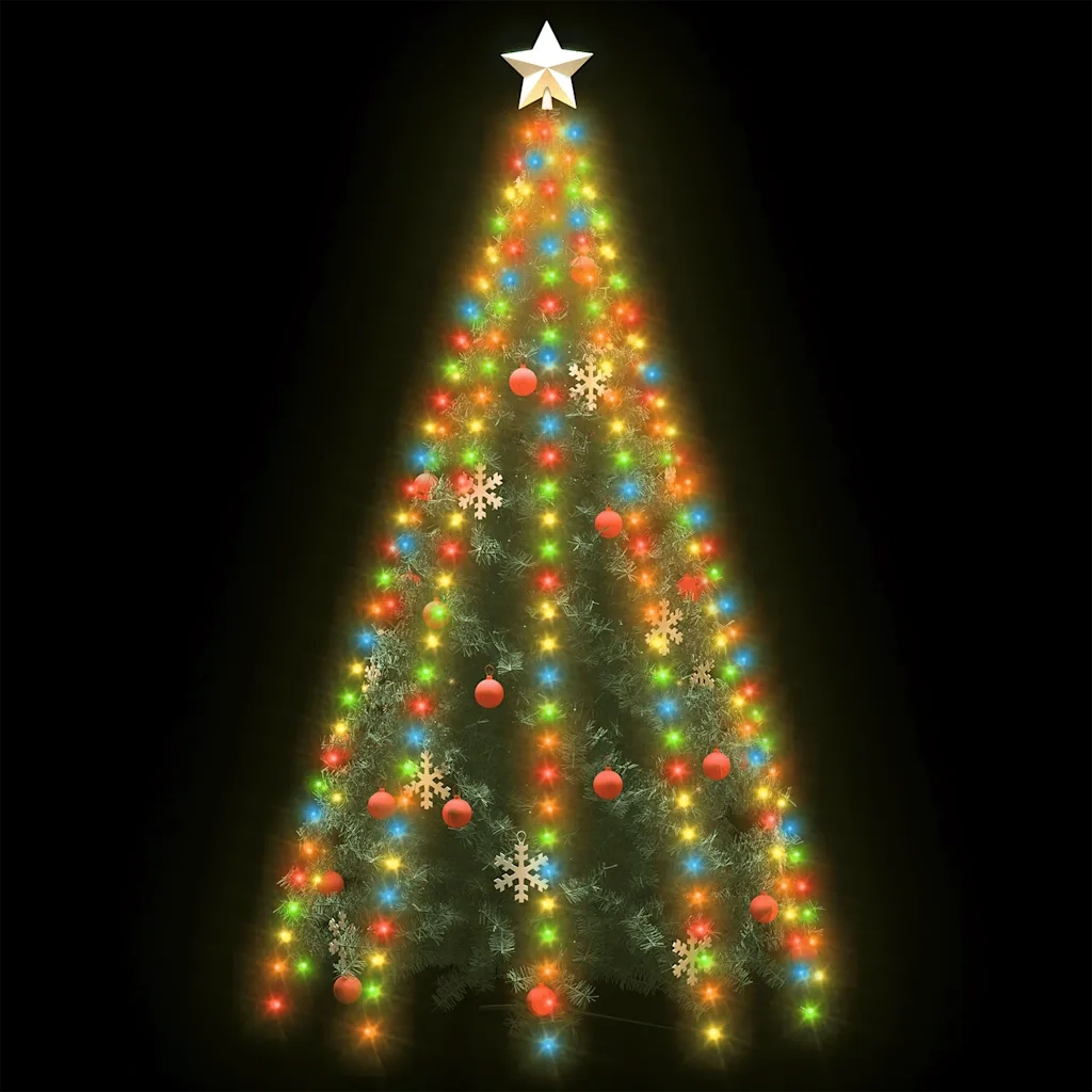 Rete di Luce per Albero di Natale 250 LED Multicolore 250 cm 328887
