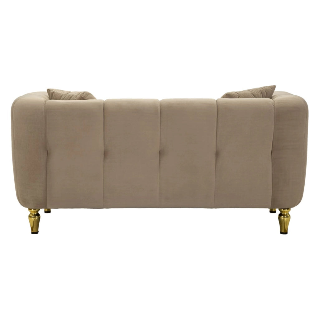 Divano VKH41, Marrone, Legno, 81x155x71 cm