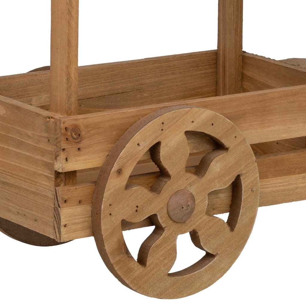 Portavaso in legno 46x18x40h cm