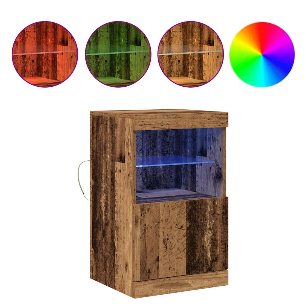 Madia LED Legno vecchio 41 x 37 x 67 cm Legno multistrato 863036