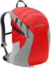 Borsa da campeggio Grimming Red 24 l, borsa impermeabile per uomo e donna, zaino da trekking leggero con ventilazione dorsale, tasca laptop pratica