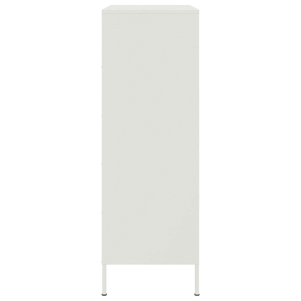 Credenza | Madia | Buffet da pranzo | Armadio da pranzo Bianca 68x39x113 cm in Acciaio