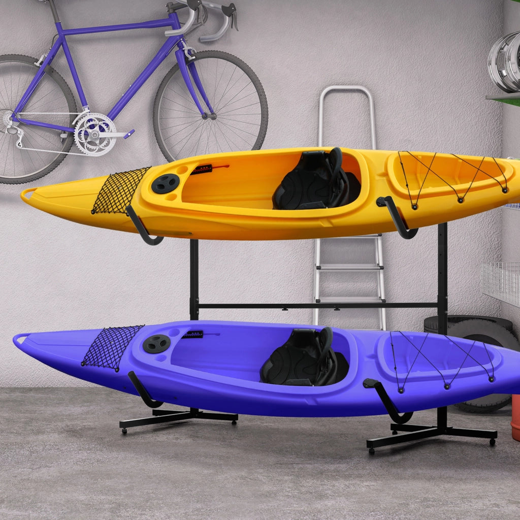 Supporto per Kayak e Paddleboard ¨C Zephmum ¨C Metallico, Regolabile 144-180 cm