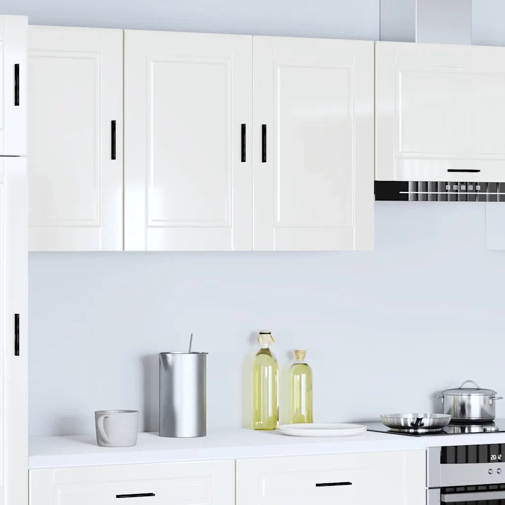Pensile da Cucina Porto Bianco Lucido in Legno Multistrato 854069