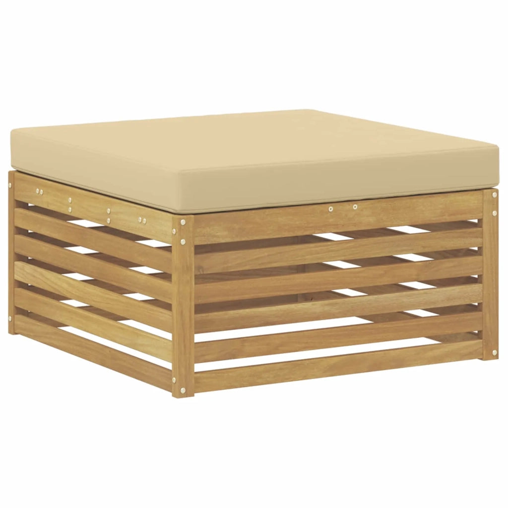Set di divani da esterno con cuscino 8 pcs Bianco e Beige 3390958