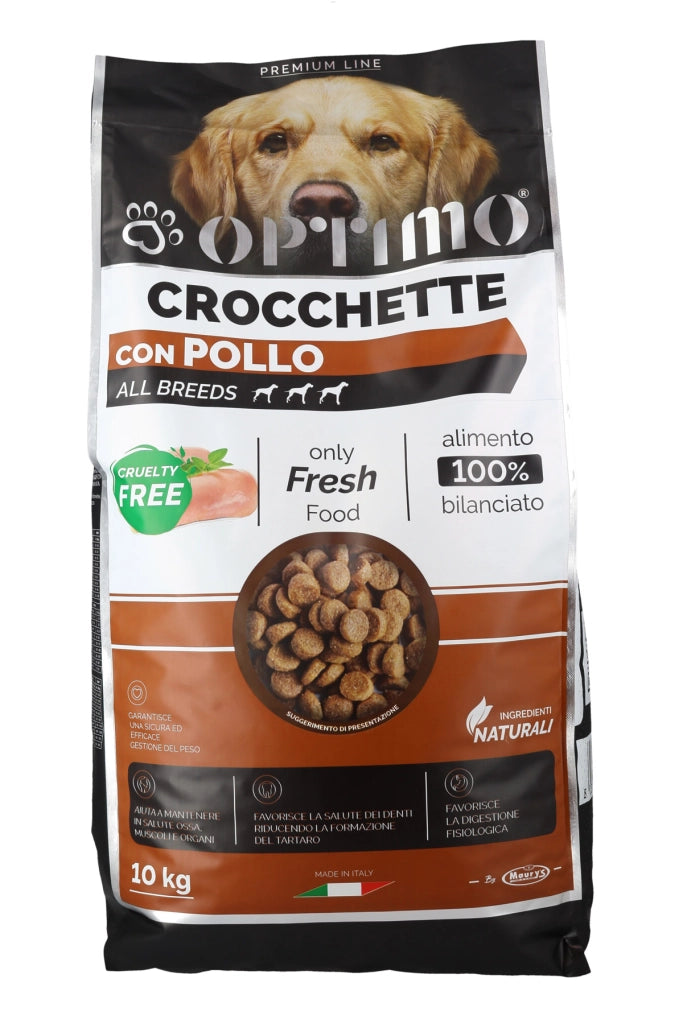 OPTIMO CROCCHETTE PER CANE CON POLLO IN FORMATO DA 10 KG