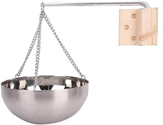 Accessorio per Sauna con Olio Essenziale - 20 cm - Supporto in Acciaio Inossidabile - Accessori di Montaggio - Utile da Utilizzare