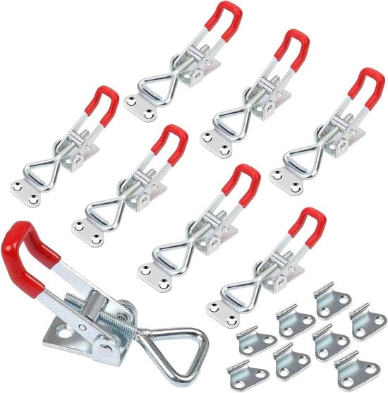 Chiusura a Sperone 100 kg - Chiave a Sperone Adattabile - Blocco di Sicurezza - Chiusura per Porte - Chiusura per Cassetti - Acciaio Inossidabile - Blocco di Sicurezza con Chiave a Sperone