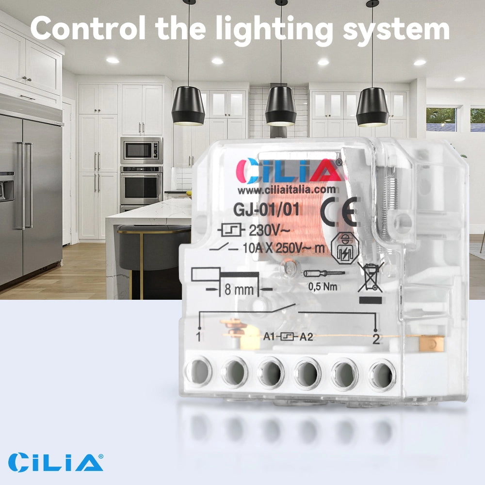 Rel¨¨ Interruttore ad Impulsi 230V 10A ¨C Minimal ¨C Contatti 1NO