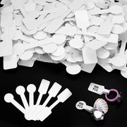 Etichette autoadesive 600 pezzi - Etichette autoadesive bianche - Etichette per gioielli - 5 x 1,5 cm - Superficie liscia e vuota