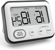 Alarme digitale multifunzionale con grande display LCD - nero