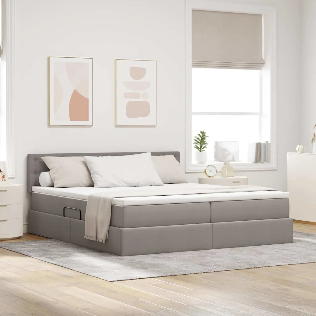 Letto con Contenitore Talpa 200 x 200 cm Pelle Sintetica 3370958