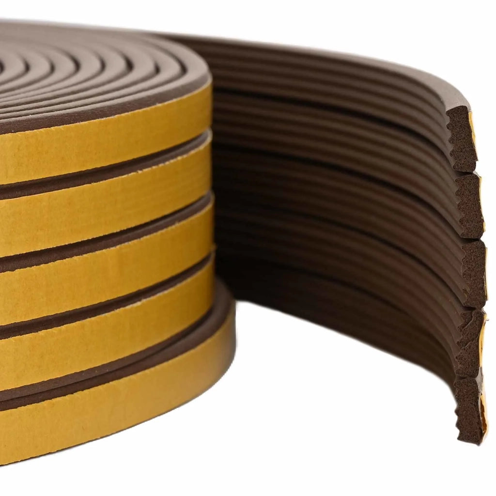 Nastro adesivo per finestre Marrone 8 x 3 mm 100 m Schiuma EPDM 42038117