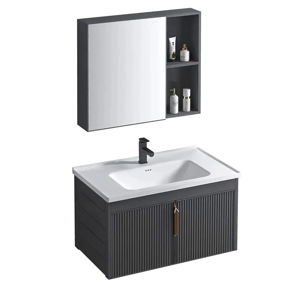Set Di Mobili Da Bagno Con Lavabo Astor 60cm Grey