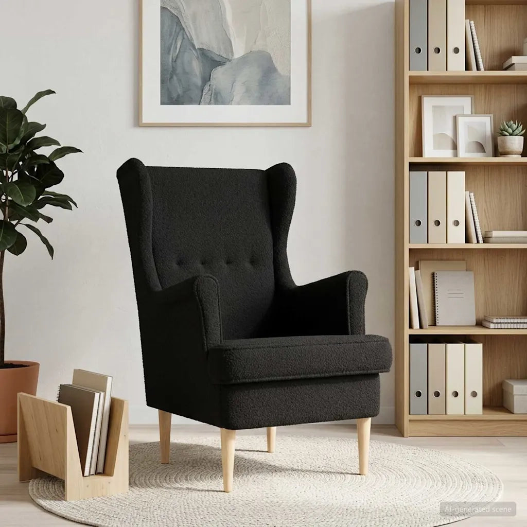 Poltrona Nero Bouclé 42029894