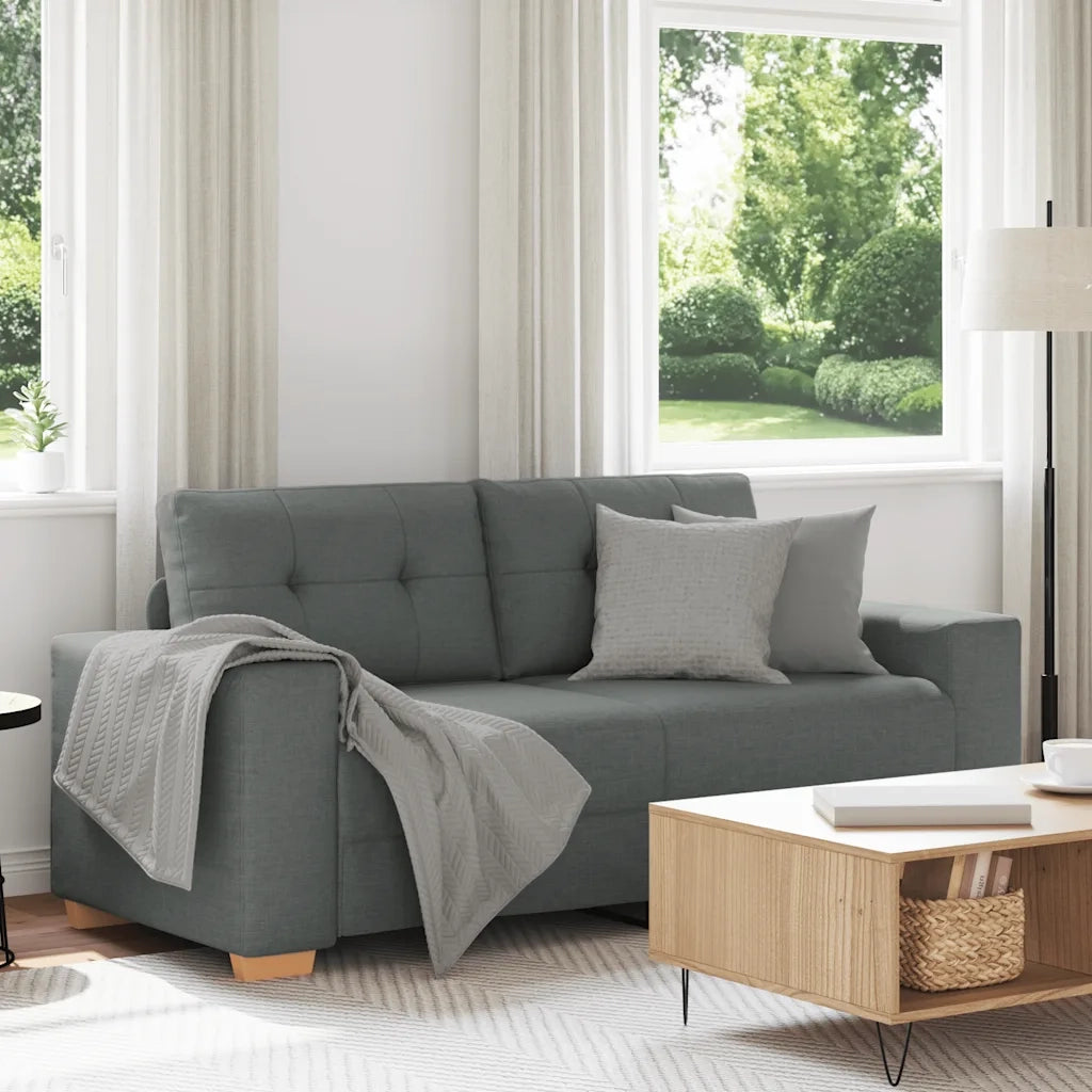 Divano Divanetto-Sofa Grigio Scuro 140 cm in Tessuto
