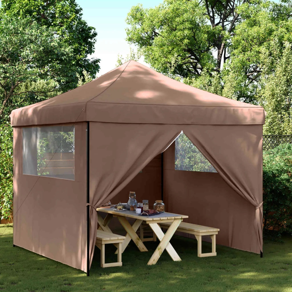 Tenda Party Marrone 292 x 292 x 315 cm Tessuto Oxford 42023570