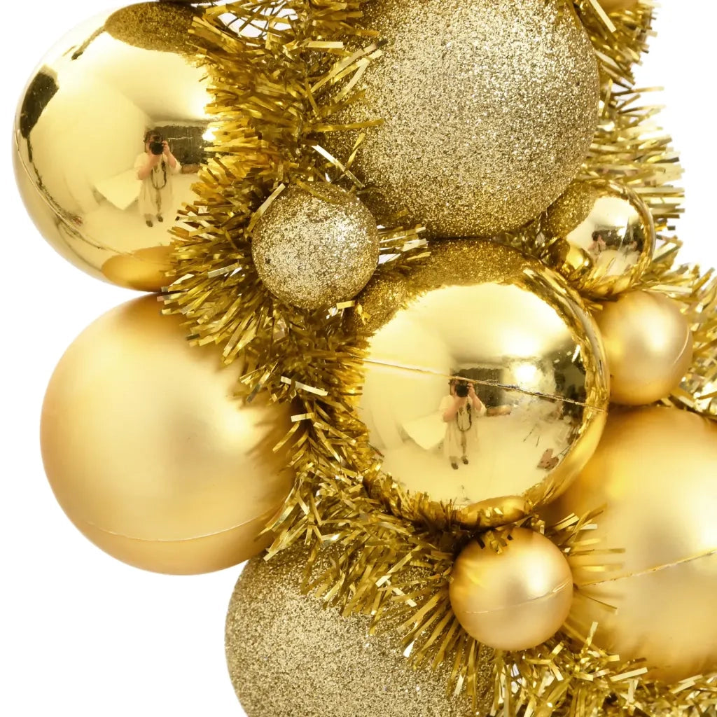 Ghirlanda di Natale Oro 45 cm in Polistirene 356120