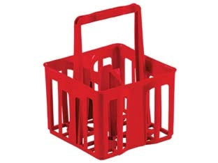 CESTELLO PORTABOTTIGLIONI DA LT.2 4 POSTI- - cm.25x25x32,5h. - 5 pezzi