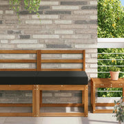 Cuscino per divano da esterno Nero 60 x 60 x 8 cm Poliestere 900700