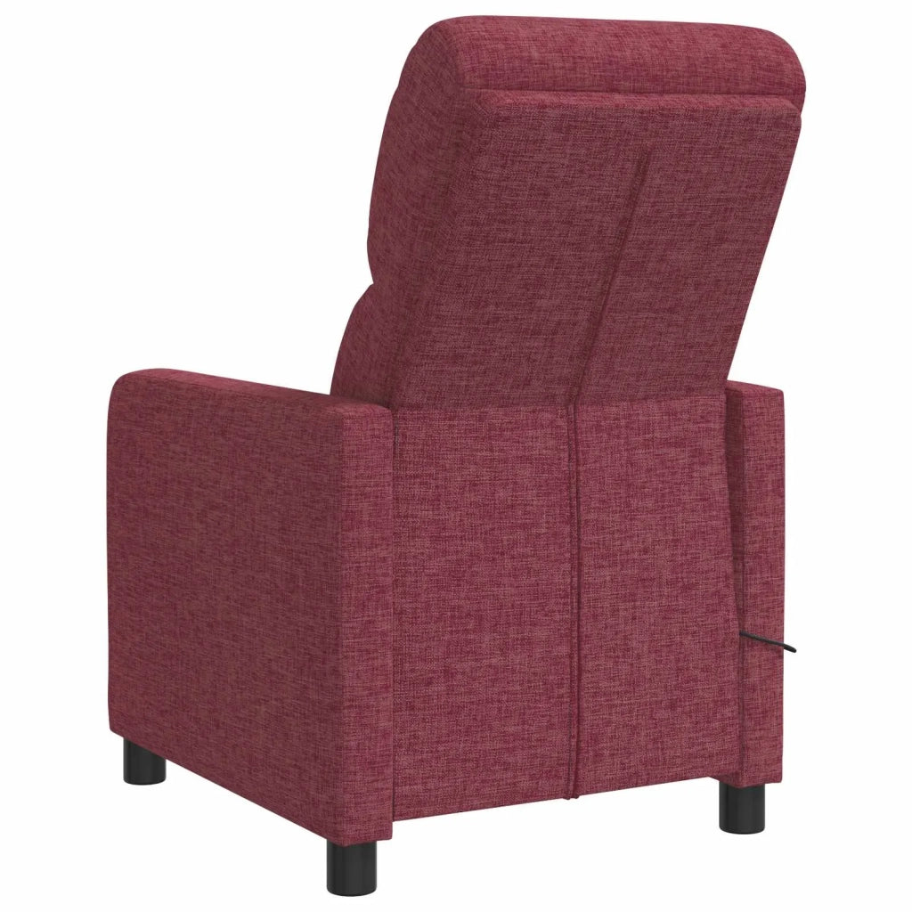 Poltrona reclinabile Rosso Vino Tessuto 42034832