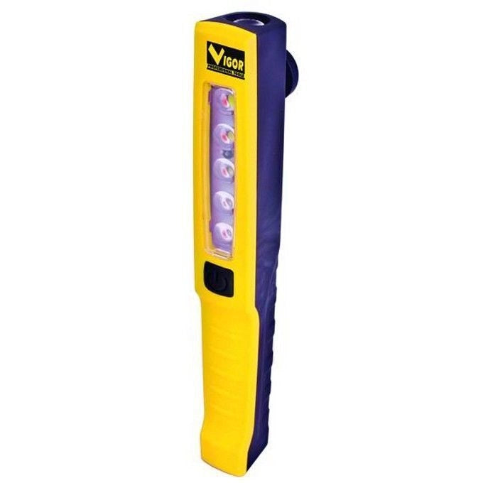 Vigor 3428125 Slimmy Torcia LED ricaricabile a penna 6 LED 170 lm batteria litio 3.7V autonomia 4 ore colore Nero